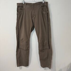 Kuhl Men's Radikl Pants Hiking Trail Outdoor Cargo Brown 36 Gorpcore Stretch